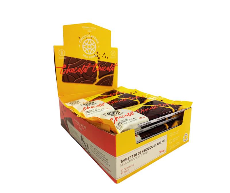 15 Tablettes de chocolat au lait