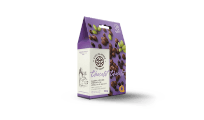 Raisins séchés enrobés de chocolat au lait