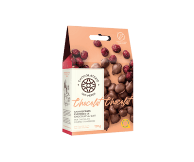 Canneberges enrobées de chocolat au lait 120 g