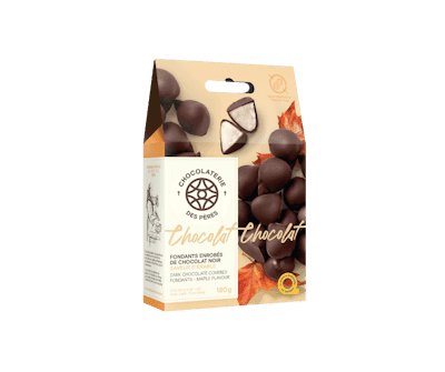 Fondants enrobés de chocolat noir - Saveur à l'érable 180 g