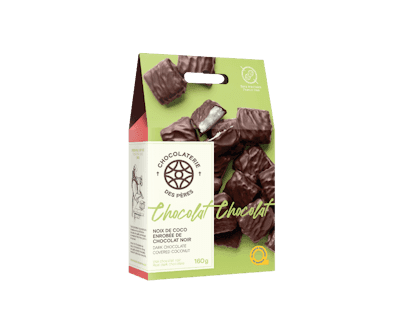 Noix de coco enrobée de chocolat noir 160 g