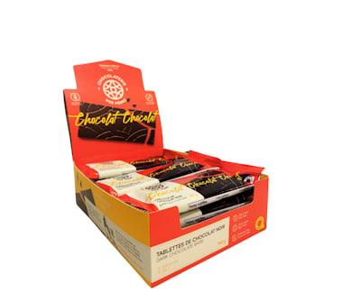 15 Tablettes de chocolat noir